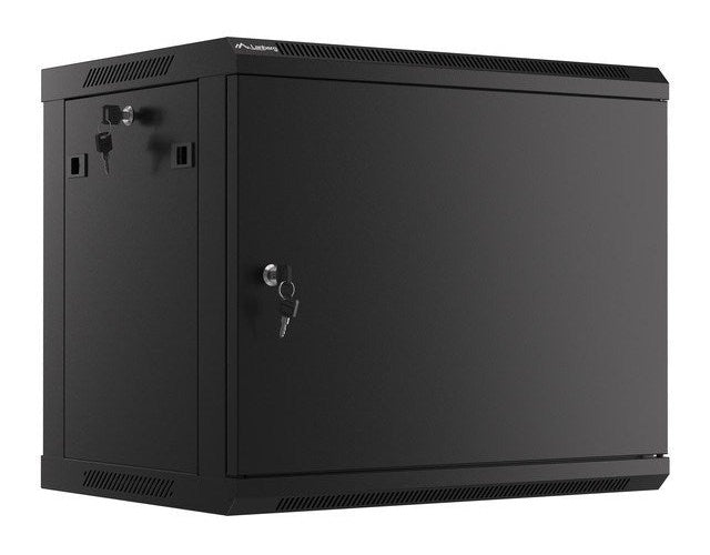 Lanberg WF01-6409-00B rack cabinet 9U Wall mounted rack Black afbeelding 1
