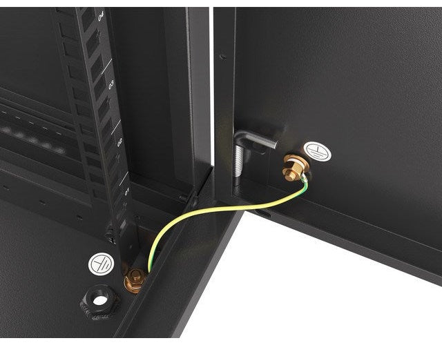 Lanberg WF01-6409-00B rack cabinet 9U Wall mounted rack Black afbeelding 4