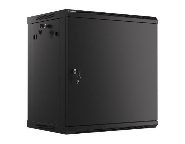 Lanberg WF01-6412-00B rack cabinet 12U Wall mounted rack Black afbeelding 1