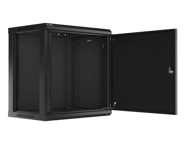 Lanberg WF01-6412-00B rack cabinet 12U Wall mounted rack Black afbeelding 2