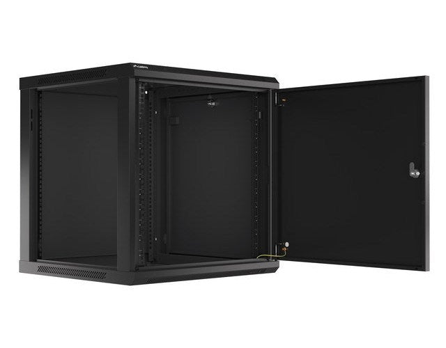 Lanberg WF01-6612-00B rack cabinet 12U Wall mounted rack Black afbeelding 1