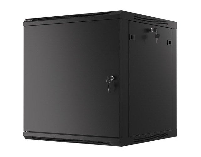 Lanberg WF01-6612-00B rack cabinet 12U Wall mounted rack Black afbeelding 2