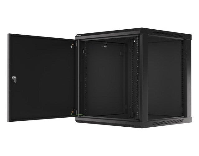 Lanberg WF01-6612-00B rack cabinet 12U Wall mounted rack Black afbeelding 3