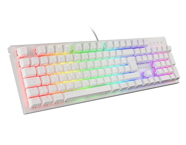 GAMING KEYBOARD GENESIS THOR 303 FR RGB BACKLIGHT MECHANICAL BROWN SWITCH WHITE HOT SWAP afbeelding 1