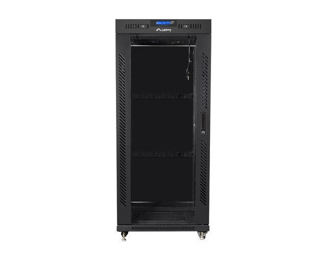 Lanberg FF01-8027-12BL rack cabinet 27U Freestanding rack Black afbeelding 2