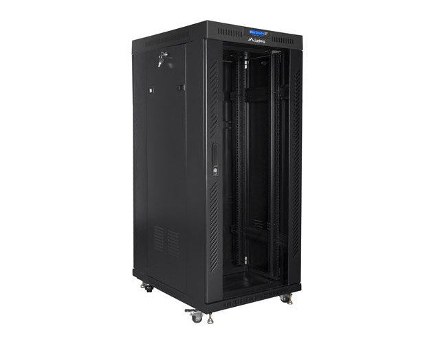 Lanberg FF01-8027-12BL rack cabinet 27U Freestanding rack Black afbeelding 4