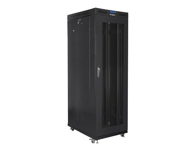 Lanberg FF01-8027-23BL rack cabinet 27U Freestanding rack Black afbeelding 4