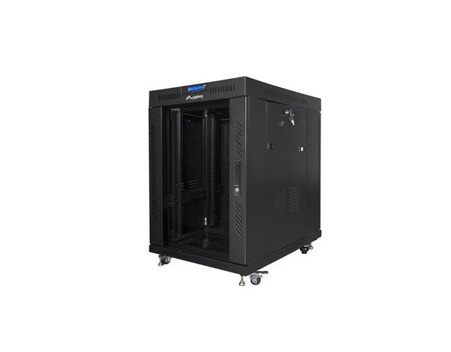 Lanberg FF01-8015-12BL rack cabinet 15U Freestanding rack Black afbeelding 6