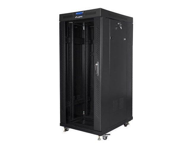 Lanberg FF01-8822-12BL rack cabinet 22U Freestanding rack Black afbeelding 5