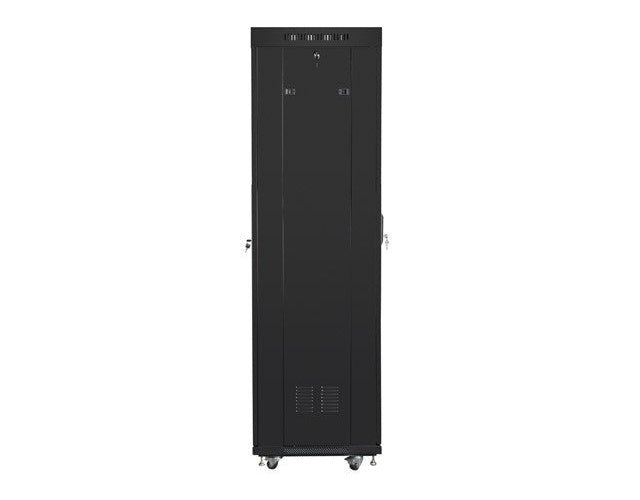 FLOOR-STANDING RACK CABINET 19  42U 600X600 BLACK PERFORATED LCD DOOR LANBERG (FLAT PACK) V2 afbeelding 1