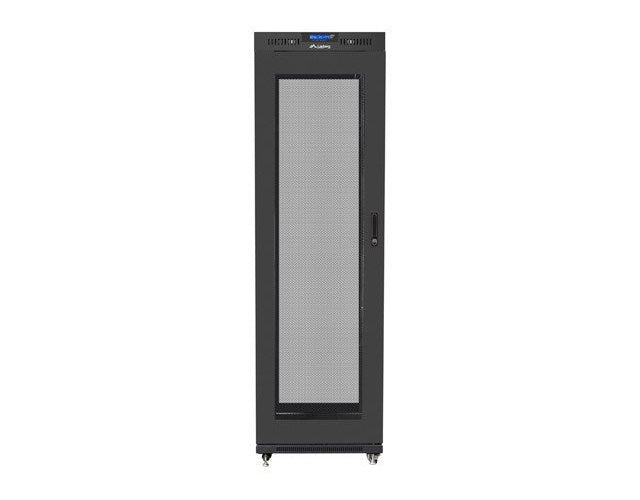 FLOOR-STANDING RACK CABINET 19  42U 600X600 BLACK PERFORATED LCD DOOR LANBERG (FLAT PACK) V2 afbeelding 2
