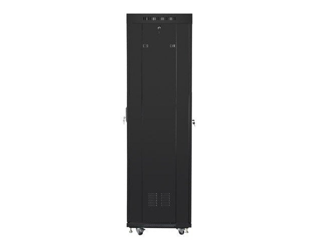 FLOOR-STANDING RACK CABINET 19  42U 600X600 BLACK PERFORATED LCD DOOR LANBERG (FLAT PACK) V2 afbeelding 4