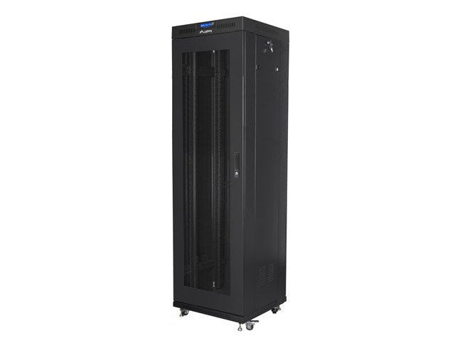FLOOR-STANDING RACK CABINET 19  42U 600X600 BLACK PERFORATED LCD DOOR LANBERG (FLAT PACK) V2 afbeelding 5