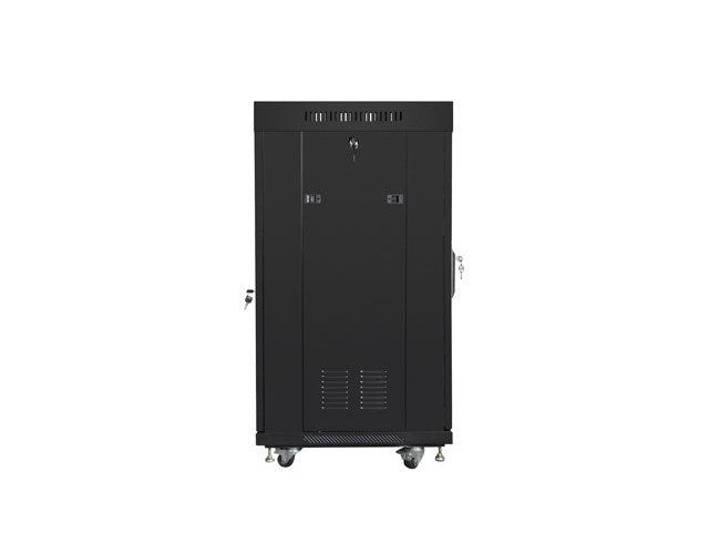 FLOOR-STANDING RACK CABINET 19  22U 600X600 BLACK PERFORATED LCD DOOR LANBERG (FLAT PACK) V2 afbeelding 2