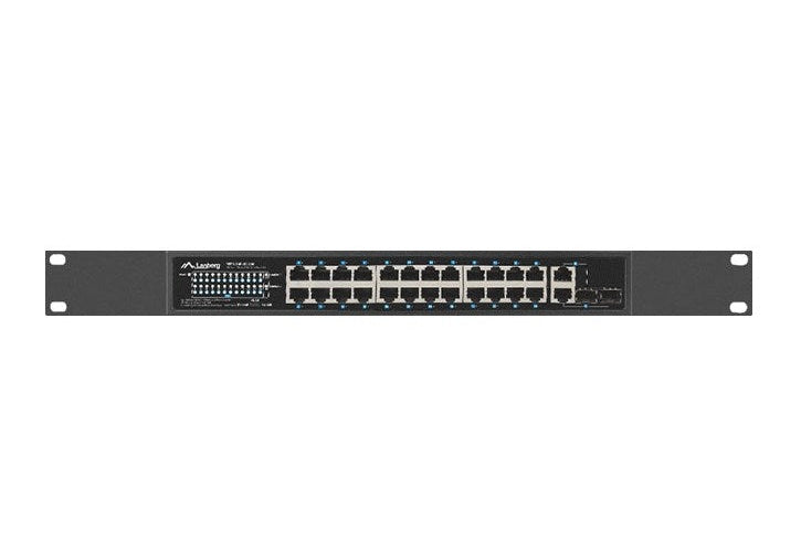 Lanberg Switch 24X 100MB DSP+/2X Combo Rack 19" 250W (RSFE-24P-2C-250) afbeelding 6