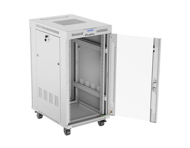 Lanberg FF01-6822-12SL rack cabinet 22U Freestanding rack Grey afbeelding 2