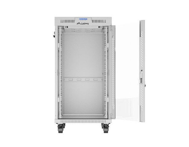 Lanberg FF01-6822-12SL rack cabinet 22U Freestanding rack Grey afbeelding 4