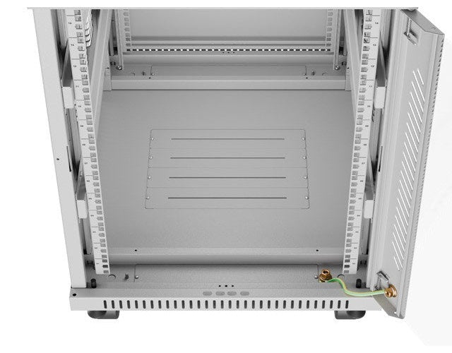 FLOOR-STANDING RACK CABINET 19  15U 600X800 GREY LCD GLASS DOOR LANBERG (FLAT PACK) V2 afbeelding 4