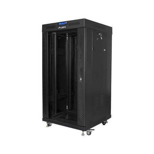 Lanberg FF01-6622-12BL rack cabinet 22U Freestanding rack Black afbeelding 1