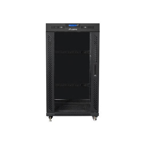 Lanberg FF01-6622-12BL rack cabinet 22U Freestanding rack Black afbeelding 2