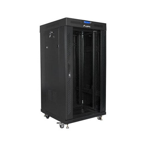 Lanberg FF01-6622-12BL rack cabinet 22U Freestanding rack Black afbeelding 3