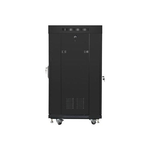 Lanberg FF01-6622-12BL rack cabinet 22U Freestanding rack Black afbeelding 4