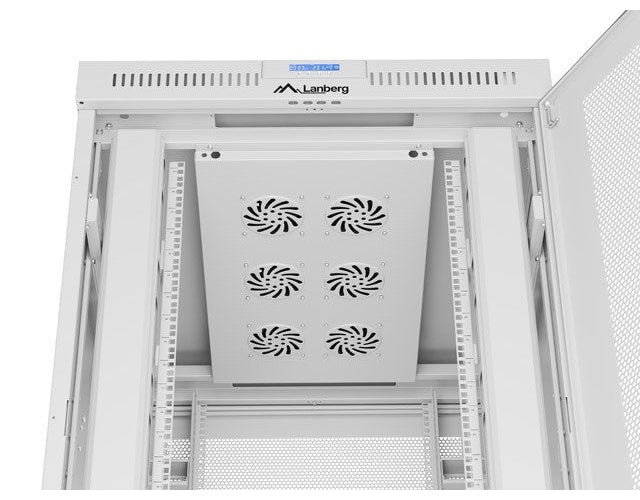 Lanberg FF01-8027-23SL rack cabinet 27U Freestanding rack Grey afbeelding 6