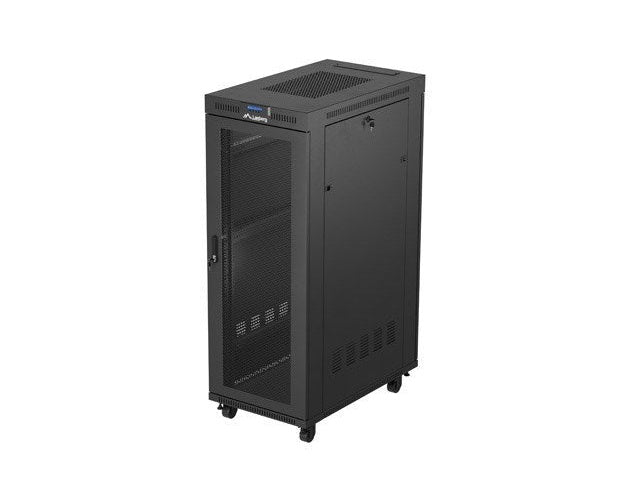 Rack cabinet 19  32U 600x1000 black perforated doo afbeelding 1