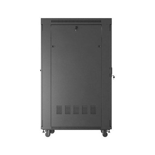 Standing installation rack cabinet 19  32U 600x1000 black glass door LCD Lanberg (flat pack) afbeelding 4