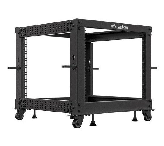 OPEN RACK 19  9U 600X600-1100 ADJ. BLACK LANBERG afbeelding 1