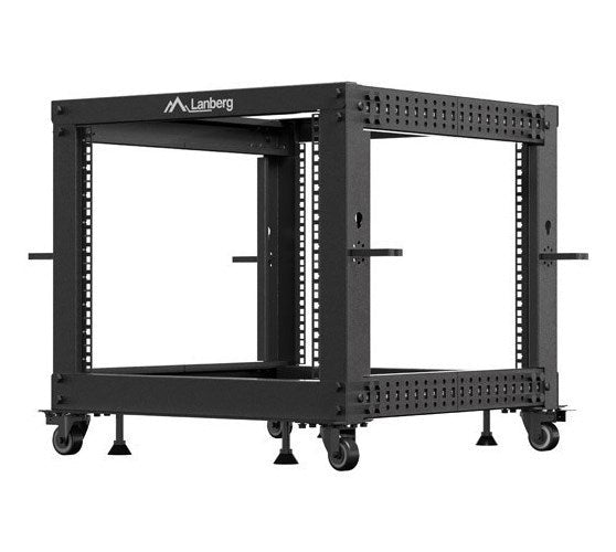 OPEN RACK 19  9U 600X600-1100 ADJ. BLACK LANBERG afbeelding 4