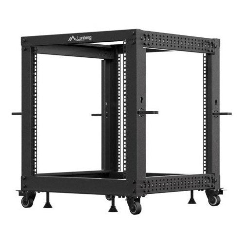 Lanberg OR01-6112-B rack cabinet 12U Freestanding rack Black afbeelding 1