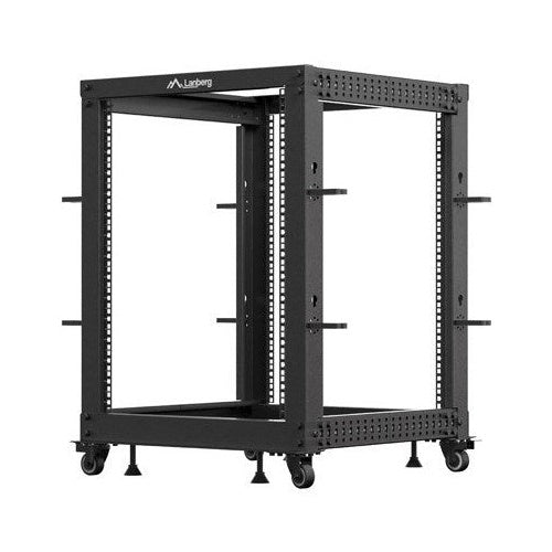 Open Rack 19  15U 600x600-1100 adjustable black afbeelding 2