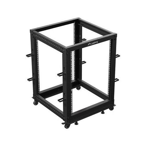 Open Rack 19  15U 600x600-1100 adjustable black afbeelding 5