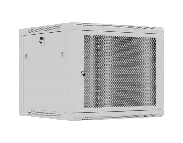 SZAFA INSTALACYJNA RACK WISZĄCA 19  9U 600X600 SZARA DRZWI PERFOROWANE LANBERG (FLAT PACK) afbeelding 1