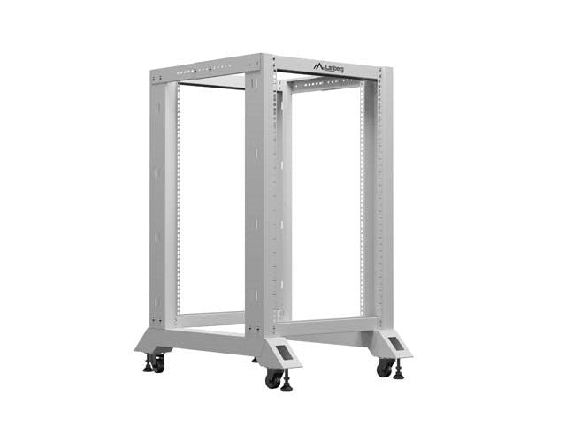 Open rack 19  18U 600x800 gray afbeelding 1