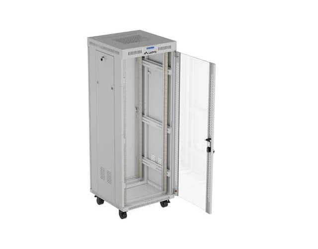 SZAFA INSTALACYJNA RACK STOJĄCA 19  32U 600X600 SZARA DRZWI PRZESZKLONE LCD LANBERG (FLAT PACK) V2 afbeelding 2