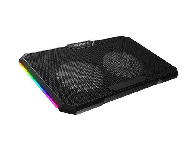 FURY GUNBAI G3 Laptop Cooling Pad 14.1–17.3  with 2 Fans  RGB Lighting  2× USB afbeelding 1
