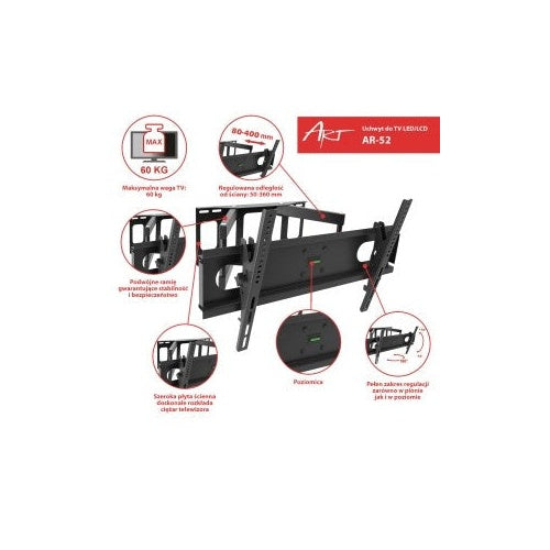 Mount to the 14-42  LCD/LED TV 35KG ART AR-44 - 5902115404276 - image 5
