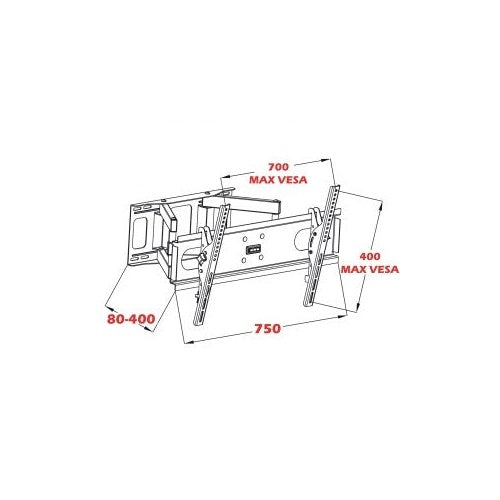 Mount to the 14-42  LCD/LED TV 35KG ART AR-44 - 5902115404276 - image 6