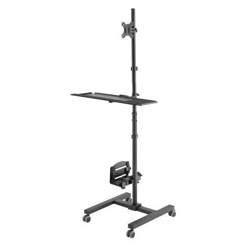 Maclean professional stand  mobile computer station on wheels  max 17 -32   max 20kg  MC-793 afbeelding 2