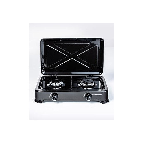 Countertop Hob Gas Ravanson K-02TB [black; 2 zone(s)] - 5902230901407 - image 1