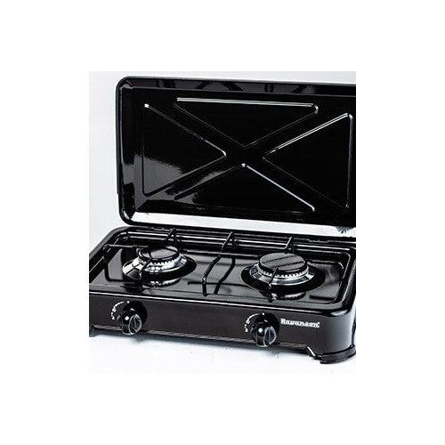 Countertop Hob Gas Ravanson K-02TB [black; 2 zone(s)] - 5902230901407 - image 2