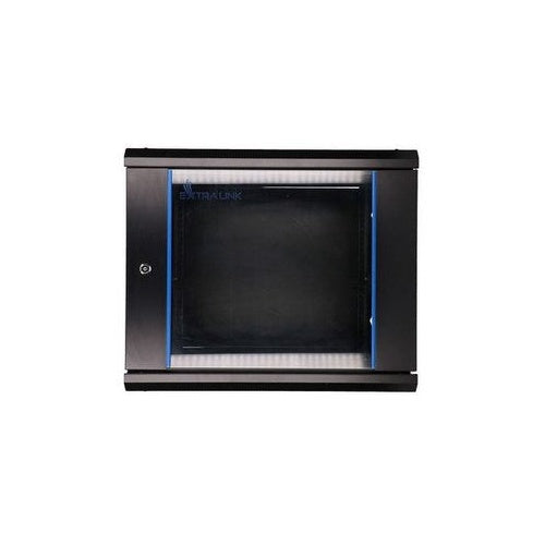 Extralink Rackmount cabinet 9U 600x600 Black wall mounted afbeelding 2