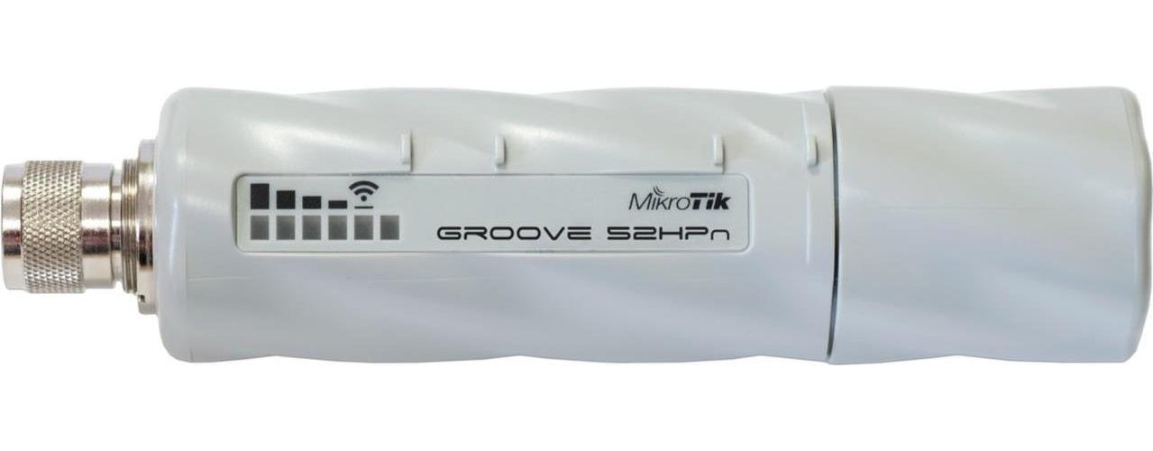 MikroTik Groove 52 mit 600MHz Atheros CPU, 64MB RAM, 2.4/5 GHz 802.11a/b/g/n Interface Wireless Systeme (RBGROOVE52HPN) afbeelding 1