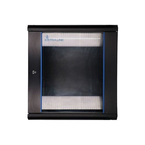 Extralink Rackmount cabinet 12U 600x450 Black wall mounted afbeelding 2