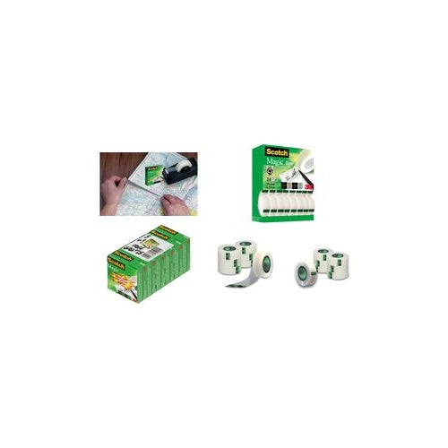 Scotch Klebefilm Magic 810, 19 mm x 33 m, 24 Rollen Kerndurchmesser: 25 mm, Promotion-Tower - 1 Stück (8-1933R24TPR) afbeelding 1