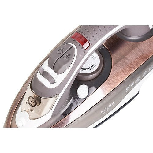 Adler AD 5030 iron Steam iron Ceramic soleplate 3000 W Brown  Grey  White - 5902934831048 - image 4