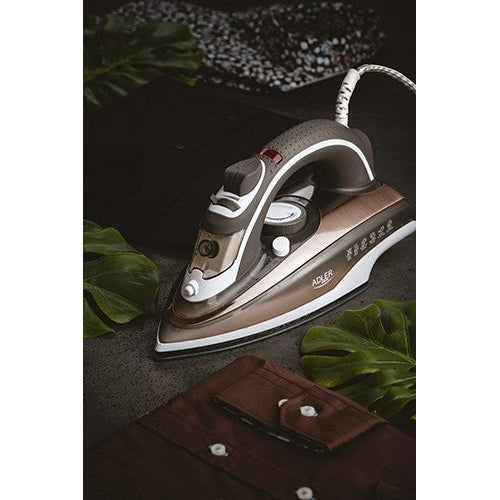 Adler AD 5030 iron Steam iron Ceramic soleplate 3000 W Brown  Grey  White - 5902934831048 - image 6