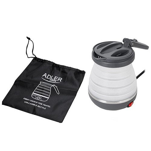 Adler AD 1279 electric kettle 0.6 L 750 W Black  White - 5902934831512 - image 1